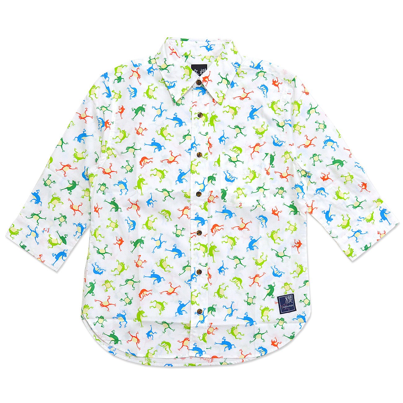 Amazon.co.jp: (コロモサクラ)衣櫻 サクラスタイル別注七分袖シャツ 蛙